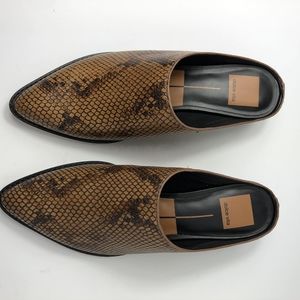 Brown Snake Leather Shoes